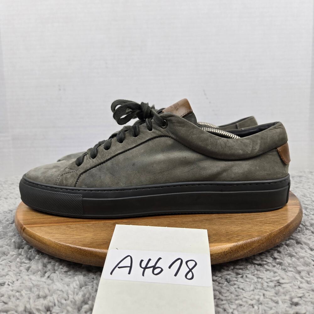 Good Man Brand Mens 11 Edge Lo-Top Gray Leather Casual Lifestyle Daily Sneaker